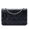 Chanel Quilted Lambskin Cambon Ligne Wallet On Chain Secondhand