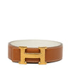 Hermès Courchevel Constance H Reversible Belt Secondhand