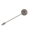 Hermès Palladium Plated Clou de Selle Stick Pin Brooch Secondhand