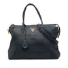 Prada Vitello Daino Zip Top Satchel Secondhand