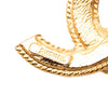 Chanel Gold Plated Faux Pearl CC Pendant Necklace Secondhand