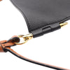 LOEWE Raffia Trimmed Leather Anagram Gate Bucket Bag Secondhand