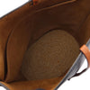 LOEWE Raffia Trimmed Leather Anagram Gate Bucket Bag Secondhand