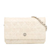 Secondhand Chanel CC Coated Tweed Wallet On Chain