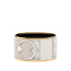 Hermès Extra Wide Gold Plated Enamel Collier de Chien Bangle Secondhand