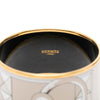 Hermès Extra Wide Gold Plated Enamel Collier de Chien Bangle Secondhand
