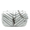 Saint Laurent Baby Metallic Calfskin Chevron Monogram Classic Chain Bag Secondhand