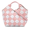 LOEWE Mini Woven Calfskin Gingham Basket Bag Secondhand