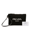 Prada Canapa Canvas Logo Wrislet Pouch Secondhand