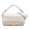 Secondhand Fendi Zucca Embossed Leather Baguette Satchel