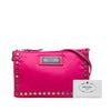 Prada Tessuto Studded Etiquette Shoulder Bag Secondhand