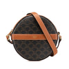 Secondhand Celine Triomphe Coated Canvas Round Purse on Strap