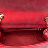 Chanel Mini Square Classic Velvet Pearl Crush Single Flap Secondhand