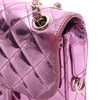 Chanel Mini Quilted Metallic Mirror Calfskin Hollywood Boulevard Flap Secondhand