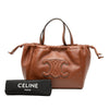 Celine Small Calfskin Cuir Triomphe Cabas Drawstring Satchel Secondhand