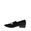 Hermès Black Suede Loafers - 2000s Second hand