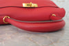Secondhand Hermes Kelly Handbag Red Clemence with Gold Hardware
