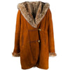 A.N.G.E.L.O. Vintage Cult Orange Brown Suede Coat - '80s Second hand