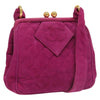 Secondhand Chanel Coco Mark Purple Suede Bag