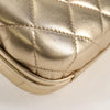 Secondhand Chanel Logo CC Gold Leather Bag