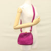 Secondhand Chanel Coco Mark Purple Suede Bag