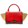 Celine Tricolor Trapeze Bag Leather