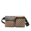 Gucci GG Canvas Double Pocket Belt Bag Secondhand