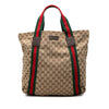 Gucci GG Canvas Web Tote Secondhand