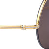 Secondhand Cartier Vintage Mayfair Round Half Frame Gold Sunglasses - '90s