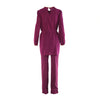 Secondhand Prada Purple Silk Co-Ord Set Tunic Top & Tailored Trousers- '90s