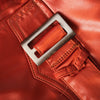 Second Hand Lawrence Steele Orange Satin Belted Safari Jacket