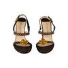 Secondhand Louis Vuitton Damier Ponyhair Slingback Sandals - '10s