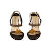 Secondhand Louis Vuitton Damier Ponyhair Slingback Sandals - '10s