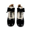 Secondhand Chanel Patent Leather Bow Lace-Up Ankle Boots - '10s