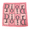 Secondhand Christian Dior Pink Graphic-Print Silk Scarf