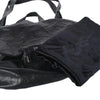 Secondhand Yves Saint Laurent Rive Gauche Black Leather Oversized Tote Bag - '00s