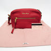 Secondhand Miu Madras Red Leather Bag