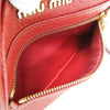 Secondhand Miu Madras Red Leather Bag