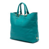 Prada Vitello Daino Canapa Logo Open Convertible Tote Secondhand