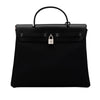 Secondhand Hermès Herbag Black Canvas Bag