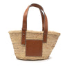 LOEWE Small Raffia Anagram Basket Tote Secondhand