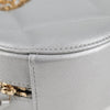 Secondhand Chanel Ronde Silver Leather Bag