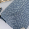 Secondhand Fendi Baguette Blue Canvas Bag