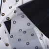Secondhand Fendi White Silk Shirt Dress with Polka Dot Print and Contrast Hem- '10s