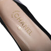 second hand Chanel Black Suede Leather and Patent Leather Pumps