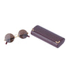 Secondhand Cartier Vintage Mayfair Round Half Frame Gold Sunglasses - '90s