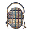 Secondhand Chanel 19A Egypt Multicolor Tweed Minaudière Clutch on Chain with Gold Hardware - '10s