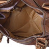 Secondhand Jimmy Choo Metallic Brown Leather Mahala Bag -'10s