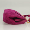 Secondhand Chanel Coco Mark Purple Suede Bag