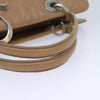 Secondhand Dior Lady Beige Leather Bag